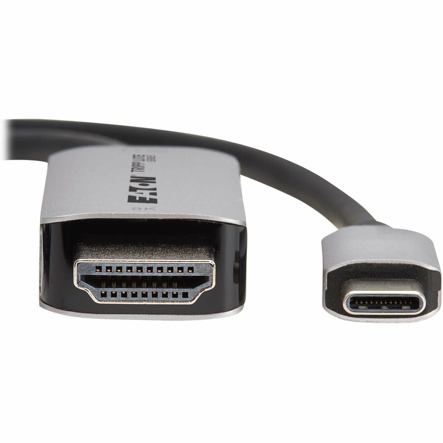 Eaton Tripp Lite Series USB-C to HDMI Active Adapter Cable (M/M) - 8K 60 Hz, 4K 144 Hz, HDR, 4:4:4, HDCP 2.3, Black, 6 ft. (1.8 m) — U444-006-H8K6