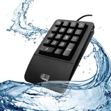 Adesso Antimicrobial Waterproof Numeric Keypad with Wrist Rest Support — AKB-618UB