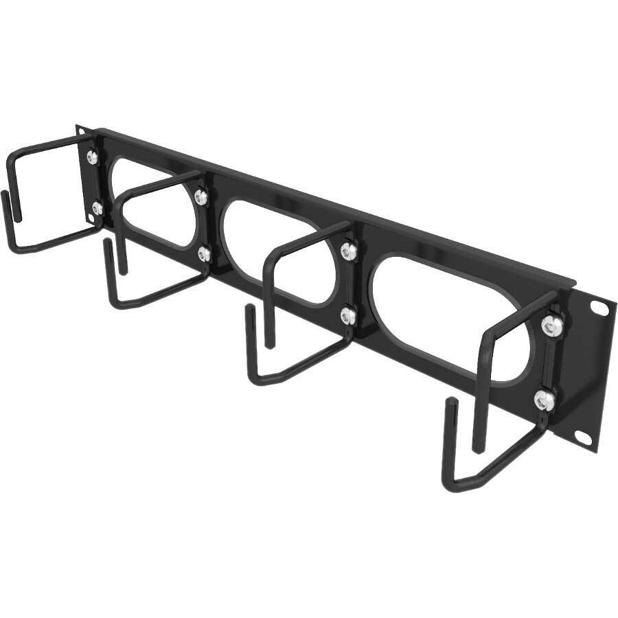 Vertiv 2U Horizontal Cable Manager with Metal D Rings — VRA1001
