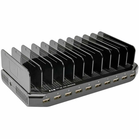 Eaton Tripp Lite Series 10-Port USB Charging Station with Adjustable Storage, 12V 8A (96W) USB Charger Output, Schuko Power Cord — U280-010-ST-CEE