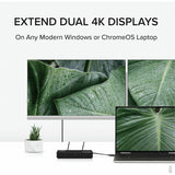Plugable 4K DisplayPort and HDMI Dual Monitor Adapter for USB 3.0 and USB-C — USBC-6950U