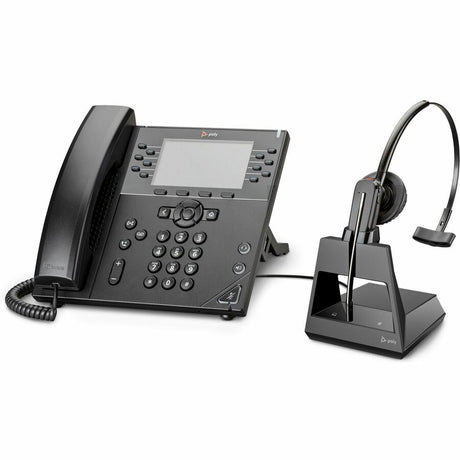 Poly VVX 450 12-Line IP Phone and PoE-enabled GSA/TAA — 89B75AA