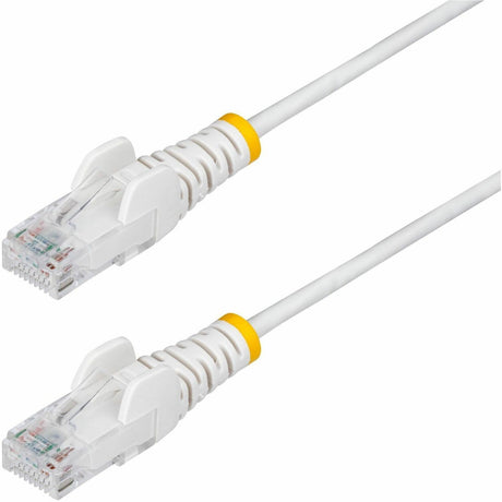 StarTech.com 15ft White Slim CAT6 Ethernet Cable, Slim Snagless RJ45, UTP, LSZH, 28AWG Bare Copper, Slim Network Patch Cord, Fluke Tested — N6PAT15WHS