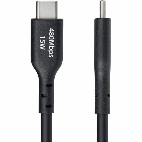 StarTech.com 10ft (3m) USB-A to USB-C Charging Cable, Charge & Sync, 3A, USB 2.0, TPE Jacket - Black USB Charging Cord — USB2AC10FBKE