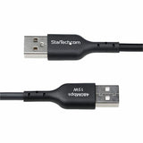StarTech.com 10ft (3m) USB-A to USB-C Charging Cable, Charge & Sync, 3A, USB 2.0, TPE Jacket - Black USB Charging Cord — USB2AC10FBKE