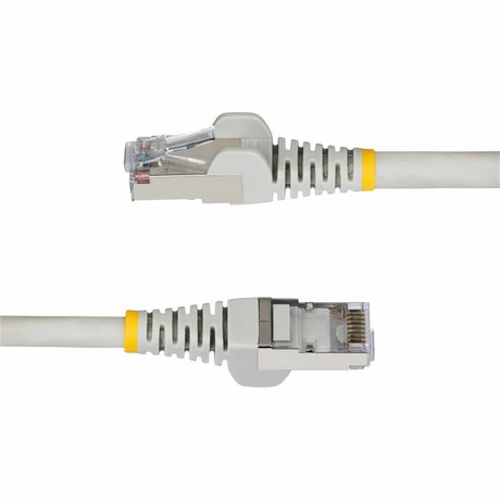 StarTech.com 75ft Gray Cat6a Ethernet Cable, Snagless RJ45, 10G, 100W PoE, S/FTP, LSZH, 27AWG Pure Copper, 500 MHz, Shielded Network Cord — NLGR-75F-CAT6A-PATCH