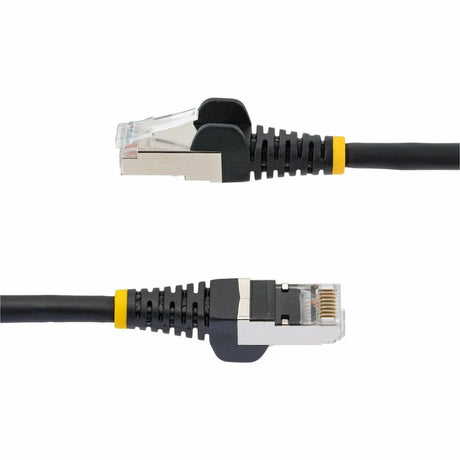 StarTech.com 75ft Black Cat6a Ethernet Cable, Snagless RJ45, 10G, 100W PoE, S/FTP, LSZH, 27AWG Pure Copper, 500 MHz, Shielded Network Cord — NLBK-75F-CAT6A-PATCH
