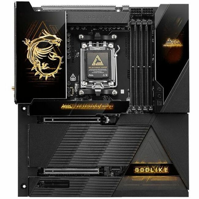 MSI MEG X870E GODLIKE Gaming Desktop Motherboard - AMD X870E Chipset - Socket AM5 - Extended ATX — X87EGODLIKE