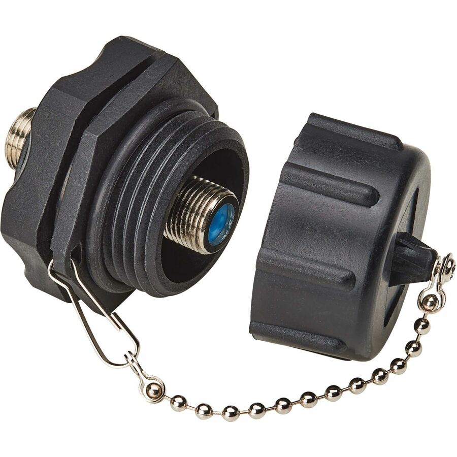 Eaton Tripp Lite Series Rigid Industrial F-Type Adapter (M/F) - IP68, Black — A200-FF-IND