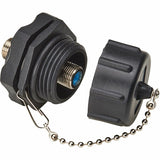 Eaton Tripp Lite Series Rigid Industrial F-Type Adapter (M/F) - IP68, Black — A200-FF-IND