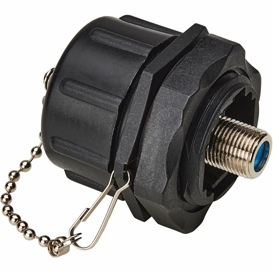 Eaton Tripp Lite Series Rigid Industrial F-Type Adapter (M/F) - IP68, Black — A200-FF-IND