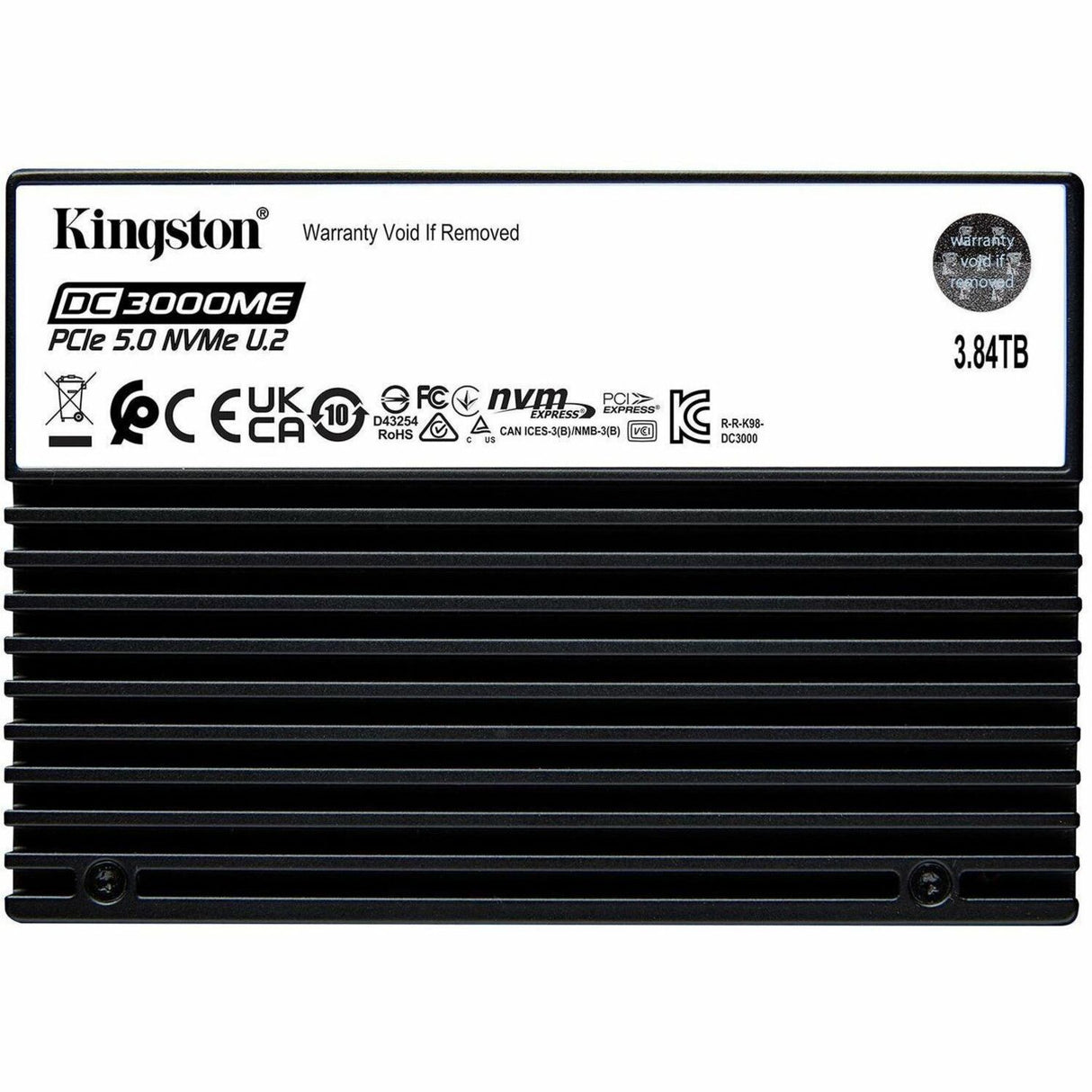 Kingston DC3000ME 3.84 TB Solid State Drive - 2.5" Internal - U.2 (PCI Express NVMe 5.0 x4) — SEDC3000ME/3T8