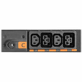 Eaton Metered Outlet Rack PDU G4, 0U, 32U, universal Input, 5-23kW, 15-55A, 200-415V, 24 Outlets (12) C13 (12) C19 — EVMOGU23A-E