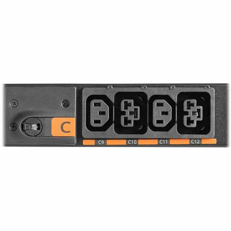Eaton Metered Outlet Rack PDU G4, 0U, 32U, universal Input, 5-23kW, 15-55A, 200-415V, 24 Outlets (12) C13 (12) C19 — EVMOGU23A-E