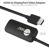 SIIG HDMI to DisplayPort 1.2 4K 60Hz Converter Adapter — CB-H21811-S1