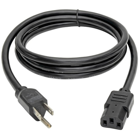 Eaton Tripp Lite Series Computer Power Cord, NEMA 5-15P to C13 - Heavy-Duty, 15A, 125V, 14 AWG, 6 ft. (1.83 m), Black — P007-006