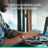 Logitech M185 Wireless Mouse, 2.4GHz with USB Mini Receiver, 1000 DPI Optical Tracking, Swift Grey — 910-002225