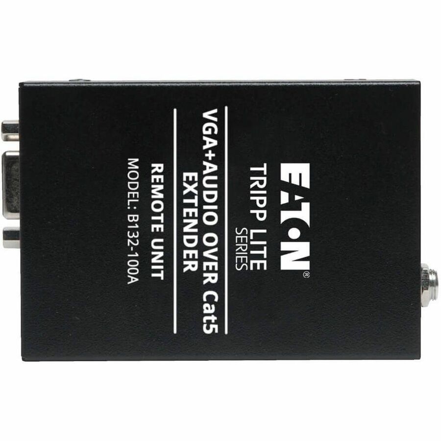 Eaton Tripp Lite Series VGA over Cat5/6 Extender, Box-Style Receiver for Video/Audio, Up to 1000 ft. (305 m), TAA — B132-100A