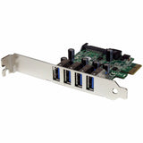 StarTech.com 4 Port PCI Express PCIe SuperSpeed USB 3.0 Controller Card Adapter with UASP - 5Gbps - SATA Power — PEXUSB3S4V