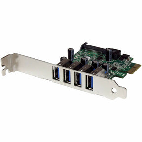 StarTech.com 4 Port PCI Express PCIe SuperSpeed USB 3.0 Controller Card Adapter with UASP - 5Gbps - SATA Power — PEXUSB3S4V
