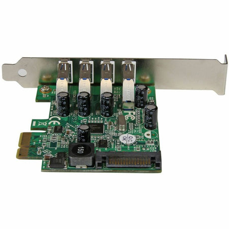 StarTech.com 4 Port PCI Express PCIe SuperSpeed USB 3.0 Controller Card Adapter with UASP - 5Gbps - SATA Power — PEXUSB3S4V
