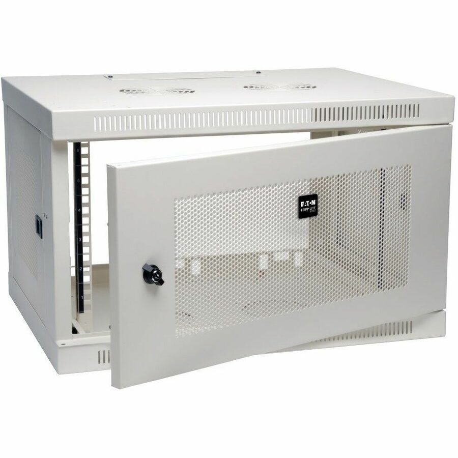 Eaton Tripp Lite Series SmartRack 6U Low-Profile Switch-Depth Wall-Mount Mini Rack Enclosure, White — SRW6UW