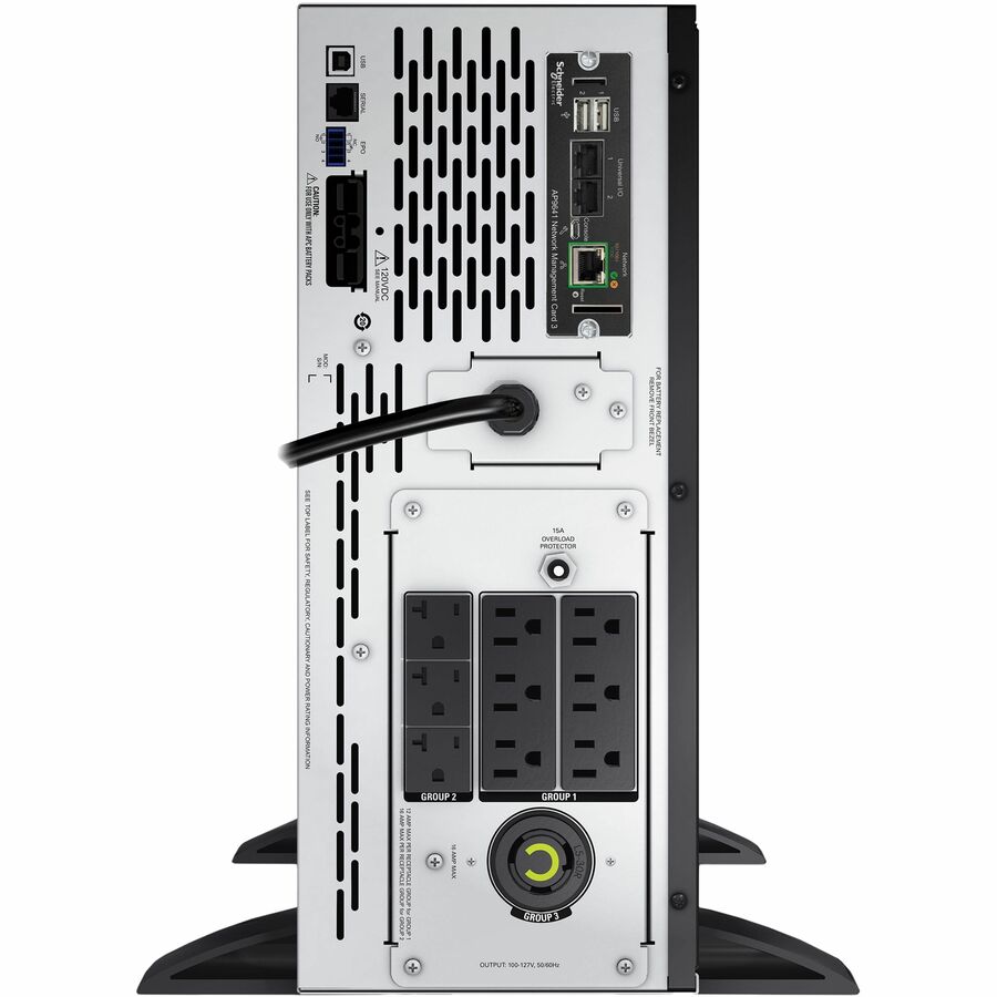 APC Smart-UPS X, Line Interactive, 2000VA, Rack/tower convertible 4U, 100V-127V, 6x 5-15R+3x 5-20R+1x L5-20R NEMA, NMC, Extended runtime, Short depth — SMX2000LVNC