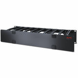 APC NetShelter Cable Management, Horizontal Cable Manager, 2U, Single Side with Cover, Black, 482.6 x 88.9 x 165.1 mm — AR8606