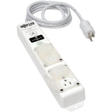 Eaton Tripp Lite Series Safe-IT UL 60601-1 Medical-Grade Surge Protector for Patient-Care Vicinity, 4x Hospital-Grade Outlets, 15 ft. Cord, Antimicrobial Protection — SPS415HGULTRA