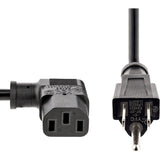 StarTech.com 10ft (3m) Computer Power Cord, NEMA 5-15P to Right Angle C13, 10A 125V, 18AWG, Replacement AC Power Cord, Monitor Power Cable — PXT101L10