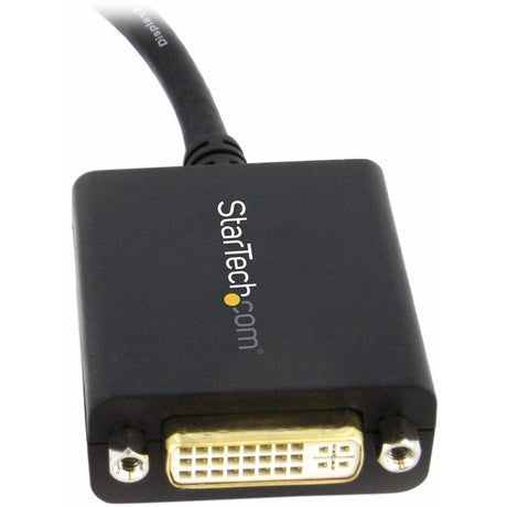 StarTech.com DisplayPort to DVI Adapter, DisplayPort to DVI-D Adapter/Video Converter 1080p, DP 1.2 to DVI Monitor, Latching DP Connector — DP2DVI2