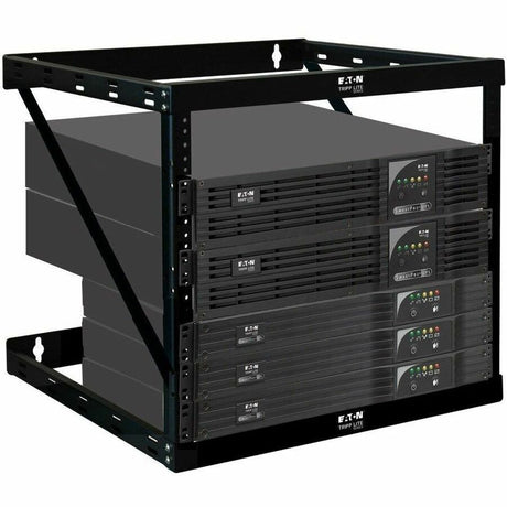 Eaton Tripp Lite Series SmartRack 12U Heavy-Duty Flat-Pack Low-Profile Switch-Depth Wall-Mount 2-Post Open Frame Rack — SRWO12UHD