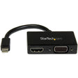 StarTech.com Travel A/V Adapter: 2-in-1 Mini DisplayPort to HDMI or VGA Converter — MDP2HDVGA
