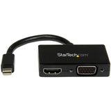 StarTech.com Travel A/V Adapter: 2-in-1 Mini DisplayPort to HDMI or VGA Converter — MDP2HDVGA