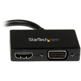 StarTech.com Travel A/V Adapter: 2-in-1 Mini DisplayPort to HDMI or VGA Converter — MDP2HDVGA