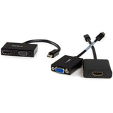 StarTech.com Travel A/V Adapter: 2-in-1 Mini DisplayPort to HDMI or VGA Converter — MDP2HDVGA