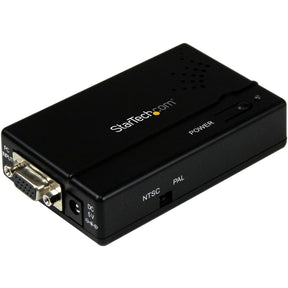 StarTech.com High Resolution VGA to Composite (RCA) or S-Video Converter - PC to TV — VGA2VID