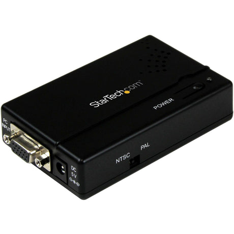 StarTech.com High Resolution VGA to Composite (RCA) or S-Video Converter - PC to TV — VGA2VID
