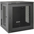 Eaton Tripp Lite Series SmartRack 12U Low-Profile Switch-Depth Wall-Mount Small Rack Enclosure, Hinged Back — SRW12US