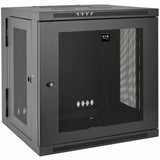 Eaton Tripp Lite Series SmartRack 12U Low-Profile Switch-Depth Wall-Mount Small Rack Enclosure, Hinged Back — SRW12US