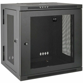 Eaton Tripp Lite Series SmartRack 12U Low-Profile Switch-Depth Wall-Mount Small Rack Enclosure, Hinged Back — SRW12US