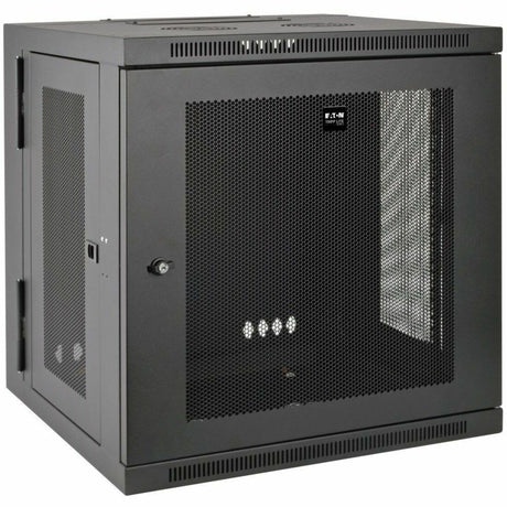 Eaton Tripp Lite Series SmartRack 12U Low-Profile Switch-Depth Wall-Mount Small Rack Enclosure, Hinged Back — SRW12US