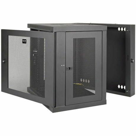 Eaton Tripp Lite Series SmartRack 12U Low-Profile Switch-Depth Wall-Mount Small Rack Enclosure, Hinged Back — SRW12US