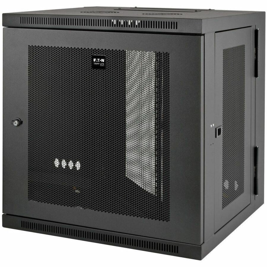 Eaton Tripp Lite Series SmartRack 12U Low-Profile Switch-Depth Wall-Mount Small Rack Enclosure, Hinged Back — SRW12US