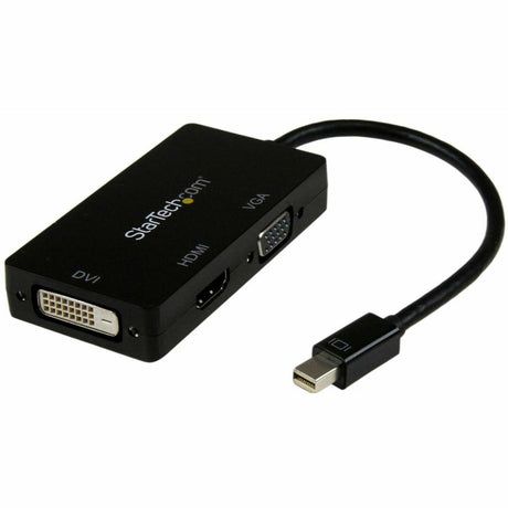 StarTech.com Mini DisplayPort Adapter - 3-in-1 - 1080p - Monitor Adapter - Mini DP to HDMI / VGA / DVI Adapter Hub — MDP2VGDVHD