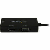 StarTech.com Mini DisplayPort Adapter - 3-in-1 - 1080p - Monitor Adapter - Mini DP to HDMI / VGA / DVI Adapter Hub — MDP2VGDVHD