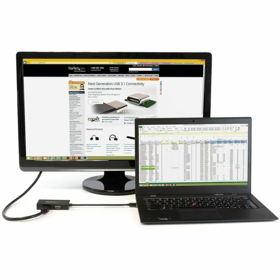 StarTech.com Mini DisplayPort Adapter - 3-in-1 - 1080p - Monitor Adapter - Mini DP to HDMI / VGA / DVI Adapter Hub — MDP2VGDVHD