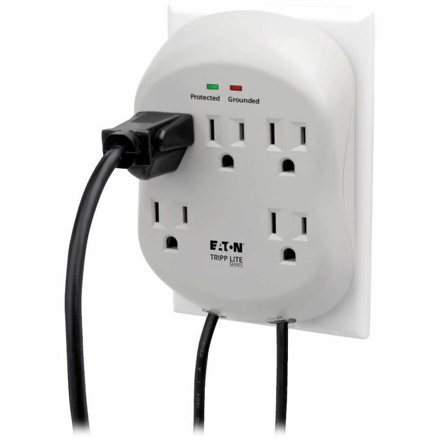 Eaton Tripp Lite Series Protect It! 5-Outlet Surge Protector, Direct Plug-In, 1080 Joules, 1-Line RJ11 Protection — SK5TEL-0