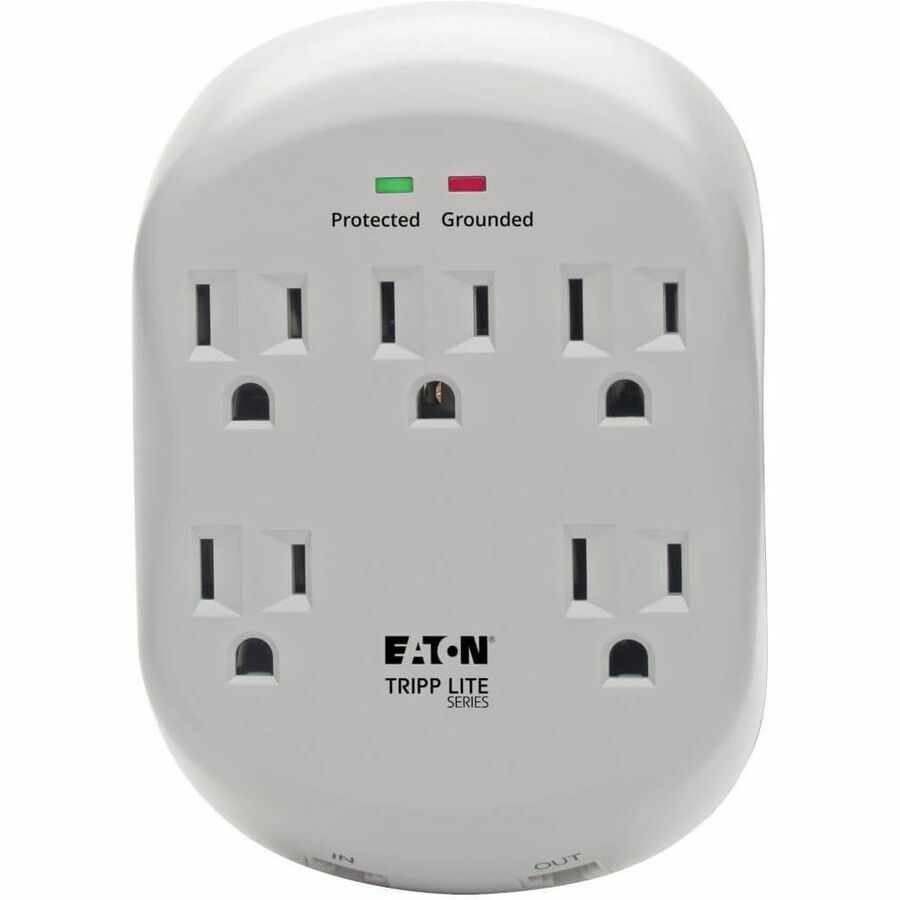 Eaton Tripp Lite Series Protect It! 5-Outlet Surge Protector, Direct Plug-In, 1080 Joules, 1-Line RJ11 Protection — SK5TEL-0