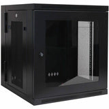 Eaton Tripp Lite Series SmartRack 12U Low-Profile Switch-Depth Wall-Mount Small Rack Enclosure, Clear Acrylic Window, Hinged Back — SRW12USG